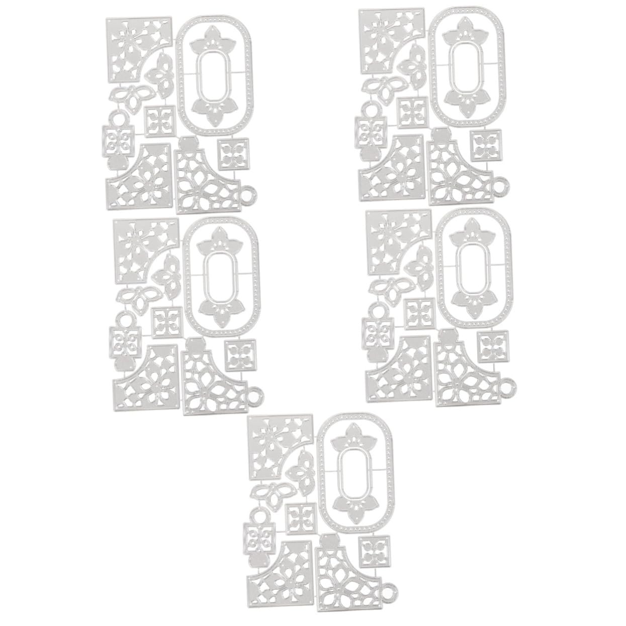 Operitacx 5 Piezas de Diy de para Scrapbooking y Decoración de Tarjetas Plantilla Metalizada para Manualidades y Álbumes para Proyectos