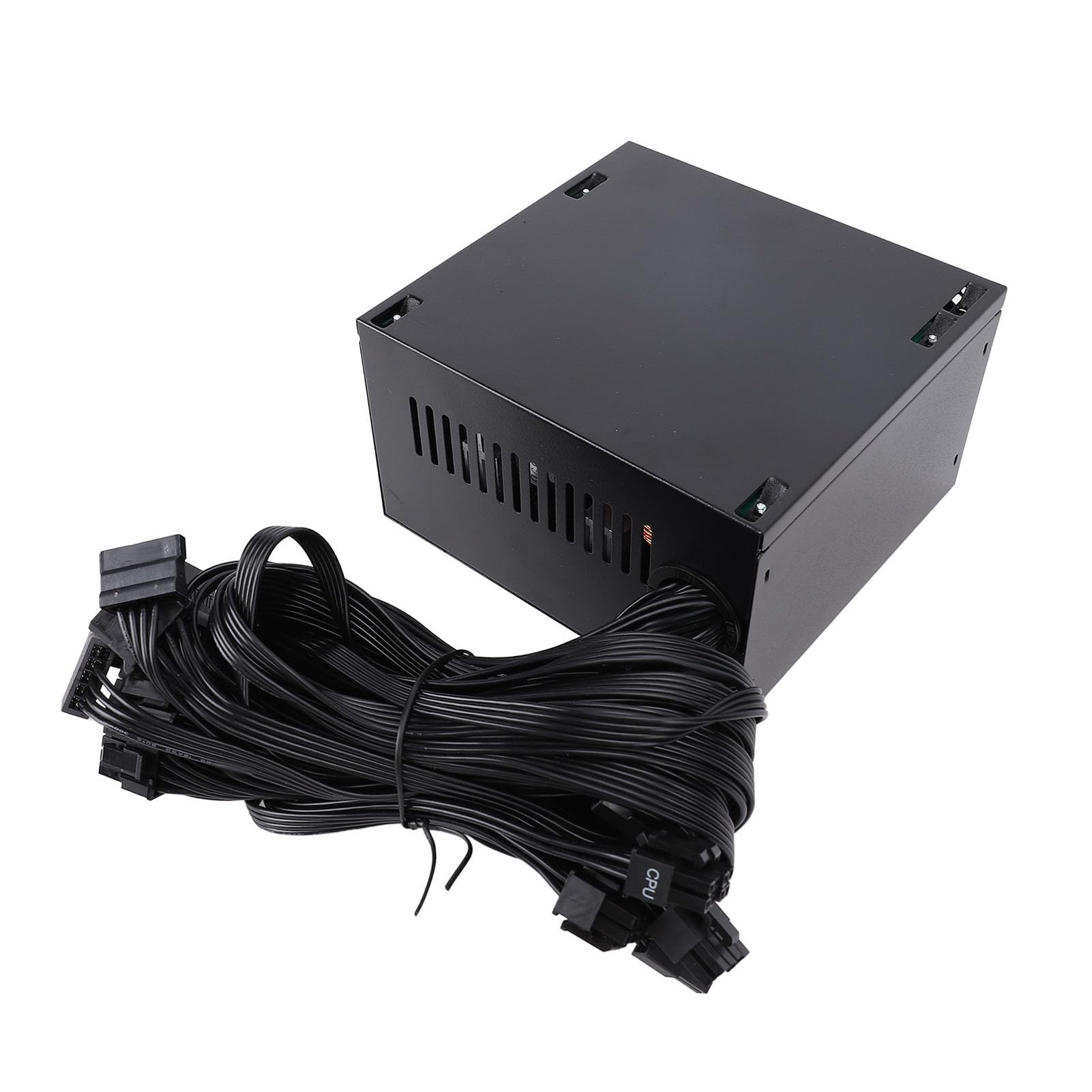 Zasilacz 600 W, Zasilacz do Komputera do Gier, Certyfikat 80 Plus Bronze, Pojedyncza Szyna 12 V, Cichy Wentylator 120 Mm, Komputerowy z Inteligentnym Zarządzaniem temperaturą dla Wydajnych