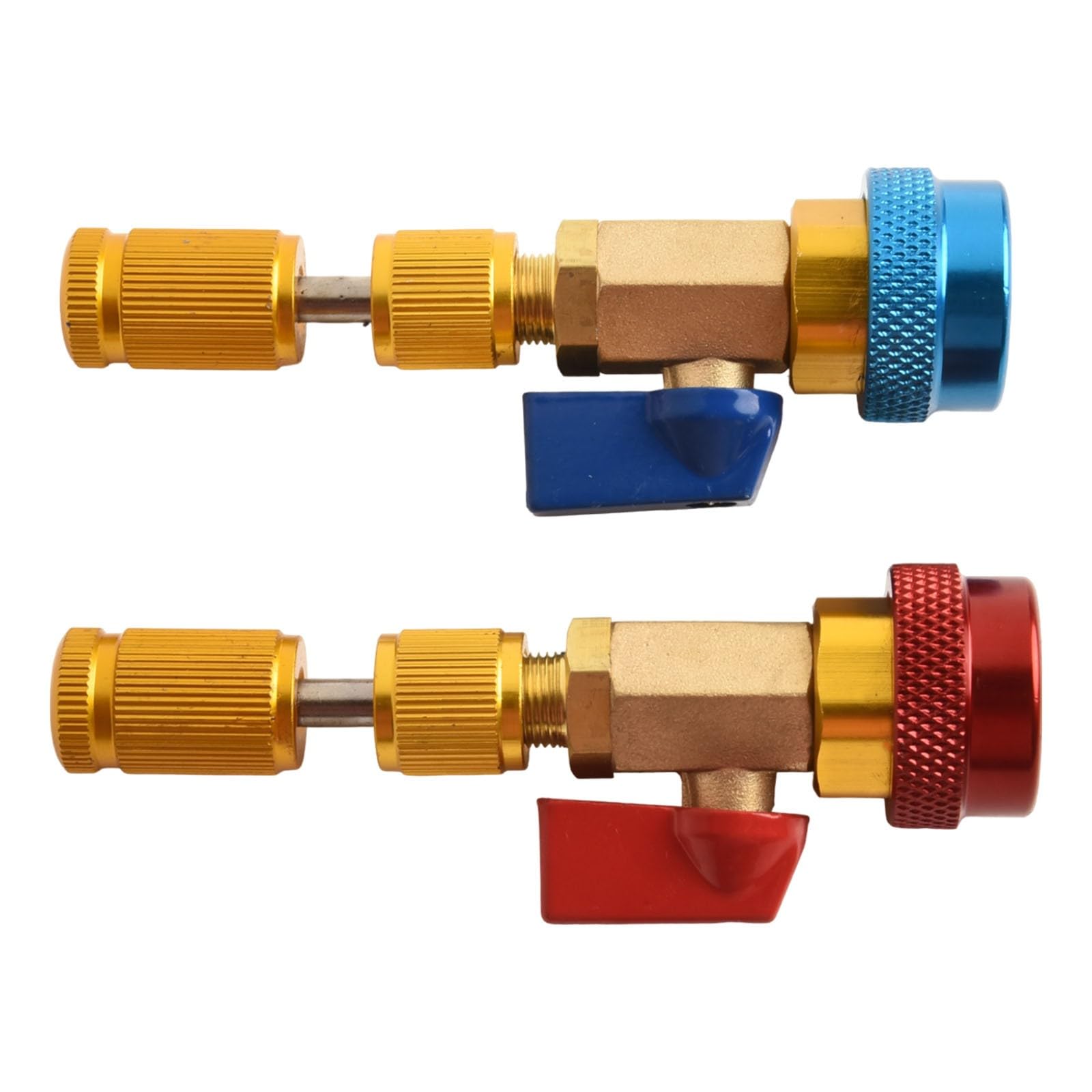 R134A - Kit di rimozione del nucleo della valvola, in ottone, per R1234Yf, regolabile 113,9 mm, confezione da 2 per riparazione di aria condizionata dell'auto
