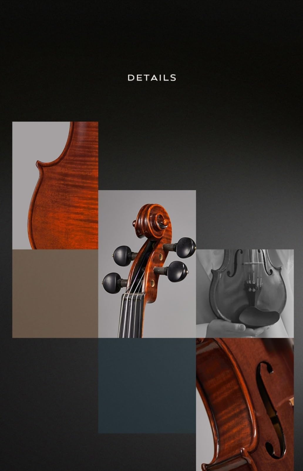 Violino Strumento Musicale Violino Di Livello Professionale Strumento Artigianale Di Livello Professionale Per Orchestra Di Adulti(1/4)