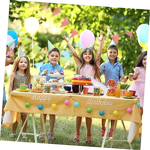 Garneck Unique Wooden Letter Sign 1 Set Birthday Decor 3 Adhesive Hooks for Café Restaurant Decor