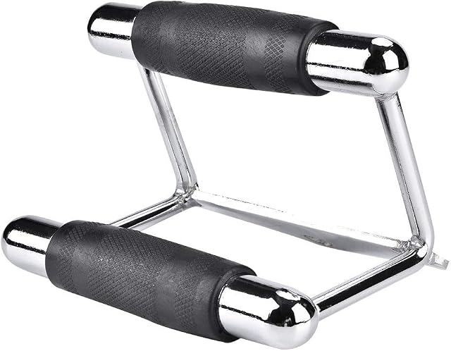 Yagosodee Chinning Bar Triangle Seated Row Close Grip Handle Home Gym Training Exercise Cable Machine Attachment Tricep Rope with Rubber Non Slip Handle Sports Cable Exercise Equipment Steel