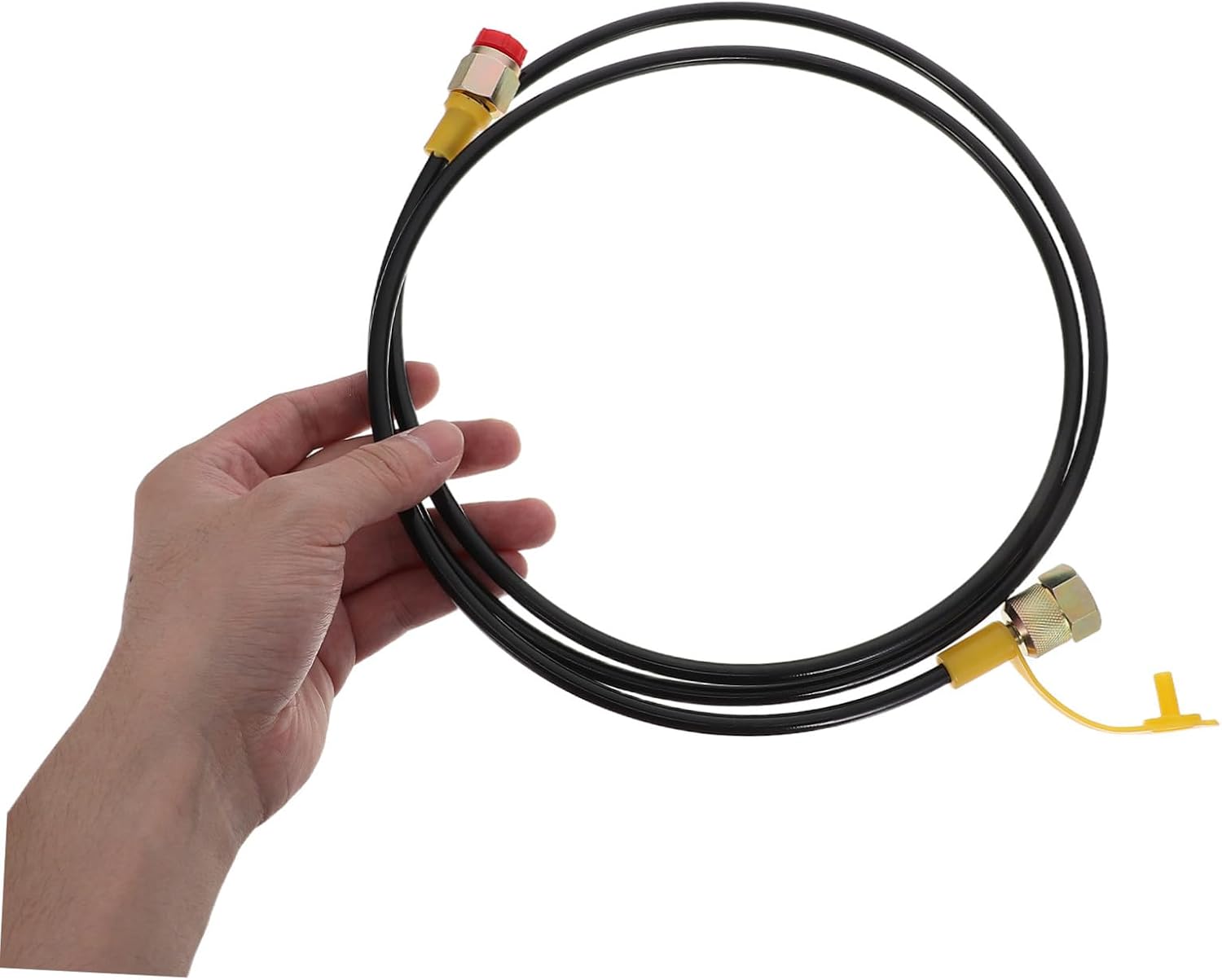 Hydraulic Pressure Gauge Hose 1.6m Flexible Wear-resistant Hydraulic Hose Pipe G1/4 Female Thread for Industrial Pressure Testing and System Monitoring