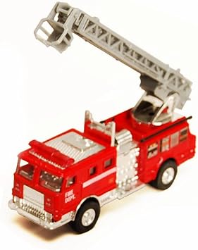 Fire Engine, Red 9921/4D - 4.75 Inch Scale Diecast Model Replica, but NO Box