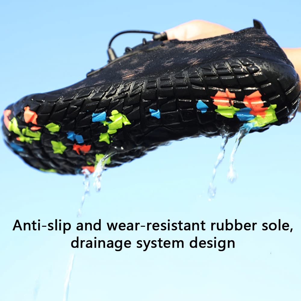Wasserschuhe für Männer, Schwimmen Surfen Schuhe Strand Pool Schuhe Breite Zehe Wandern Wasser Turnschuhe Schnell trockene Schuhe für Männer und Frauen