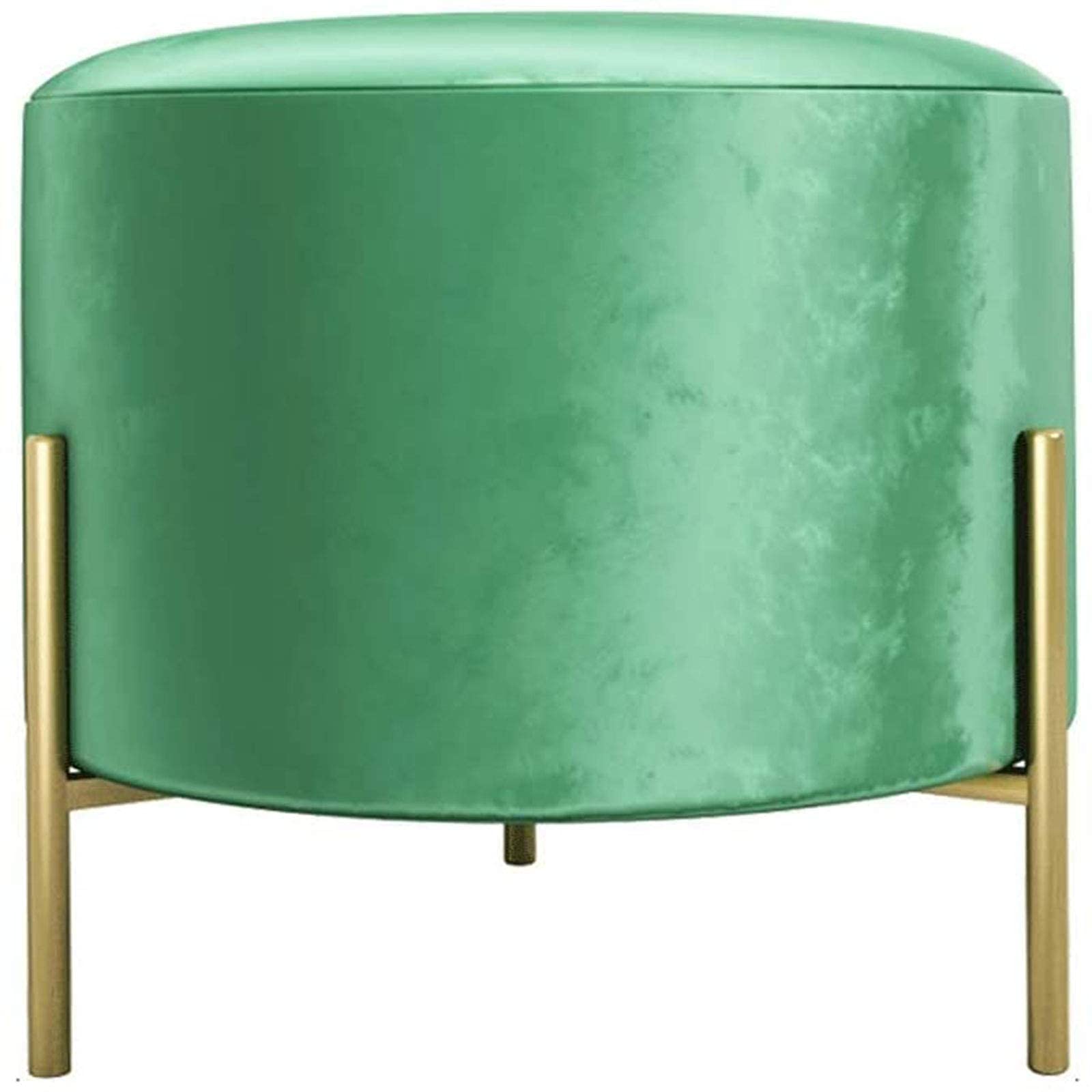 Tabouret de coiffeuse et repose-pieds de salon nordique en tissu doux pour maquillage et entrée