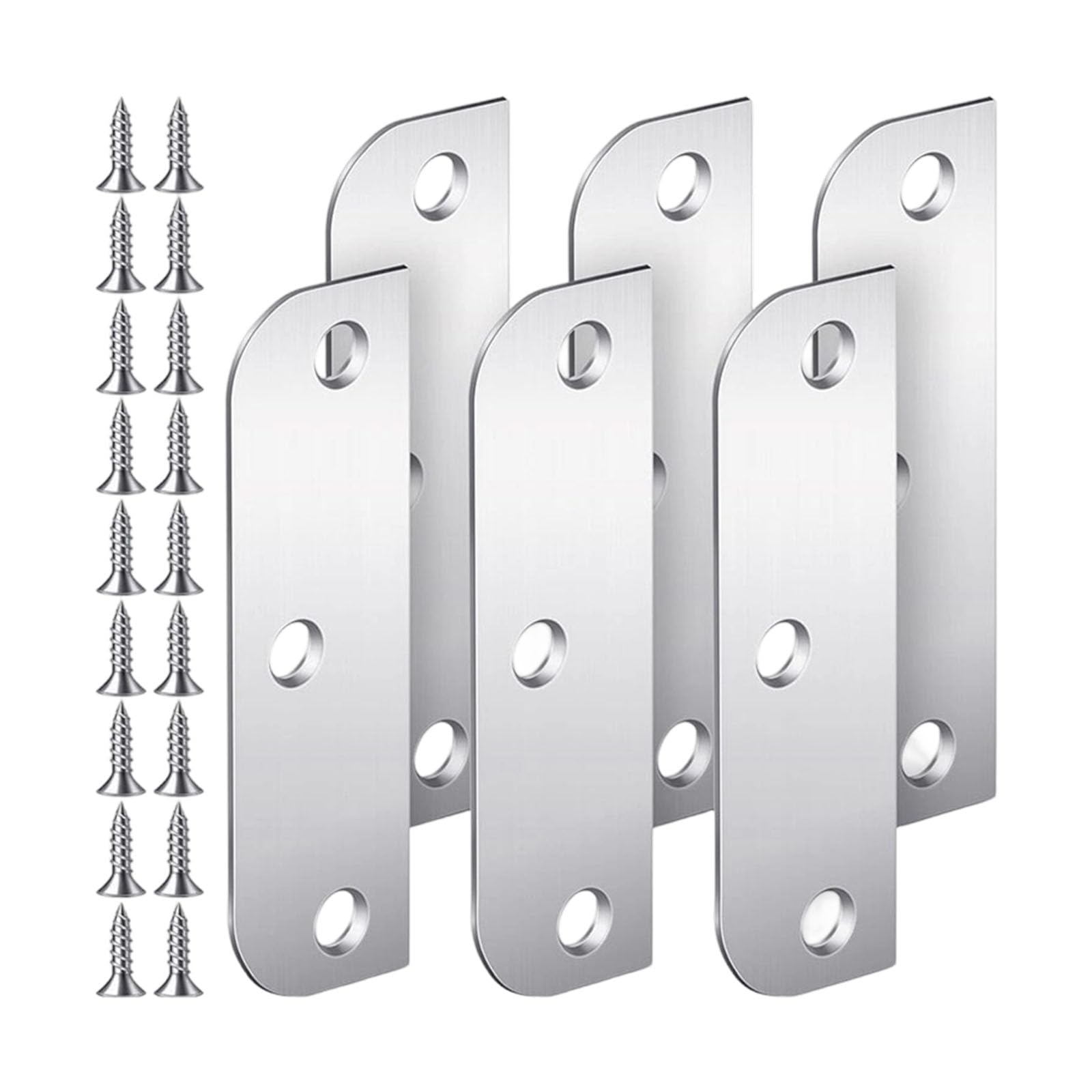 Type Stainless Steel Hinges Shims Door Wooden Accessories Strikes Plate for Home Renovation Kitchen Cabinet Door Hinges Mounting Spacers