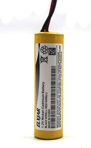 Miniatura 4 de elxjar Paquete de 5 luces de emergencia NiCad AA de 1.2 V, 900 mAh, batería de repuesto para Unitech AA900mAh OSA268 ELB CS01 DAA900BT, Lithonia EXR