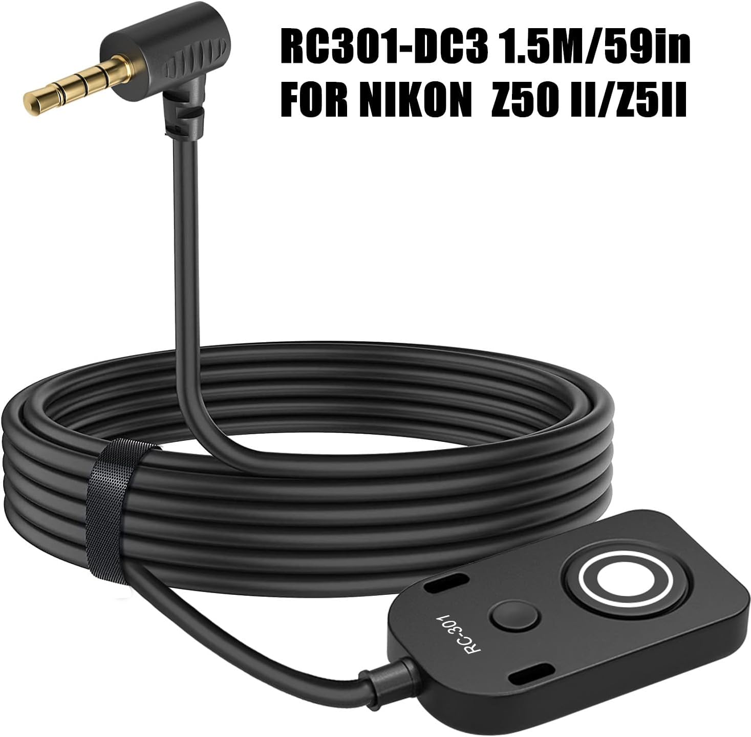 The RC301-DC3 Substitution for Nikon mc-dc3 Remote Release The 150cm/59in Small Remote Control of The Shutter Release Button Z5II/Z50 II/ZR Second-Generation Cameras z50ii /z5 ii (RC301-DC3)