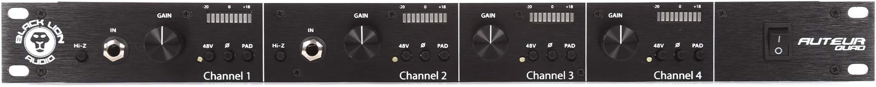 Black Lion Audio AuteurQuad - 4 Channel Mic Preamp