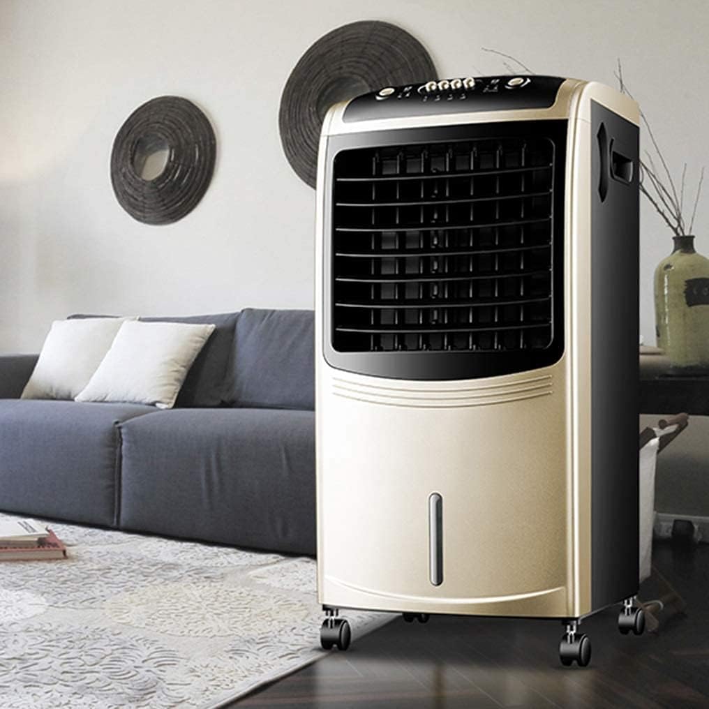 Evaporative Coolers Portable Air Conditioner Fan Evaporative Cooler 3 Fan Speed Conditioner Super Quiet Humidifier Misting Fan for Home Office Bedroom