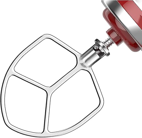 Batidor plano de paleta de acero inoxidable para ayuda de cocina de 5 cuartos Plus y 6 cuartos de galón, soporte de elevación, accesorios de ayuda