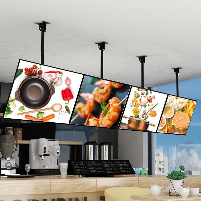 Image of A3 Poster Display Board Outdoor With LED | Glass Desktop Display Holder Wall Mount Vertical Menu Board Sign Holders for School, Office, Hotel, Party, And Menu (A3)