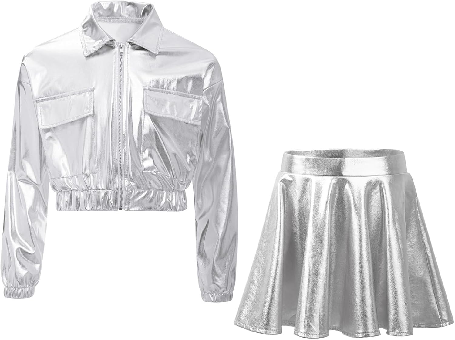 Girl Dance Jacket Skirts Sets for Dancing Practice