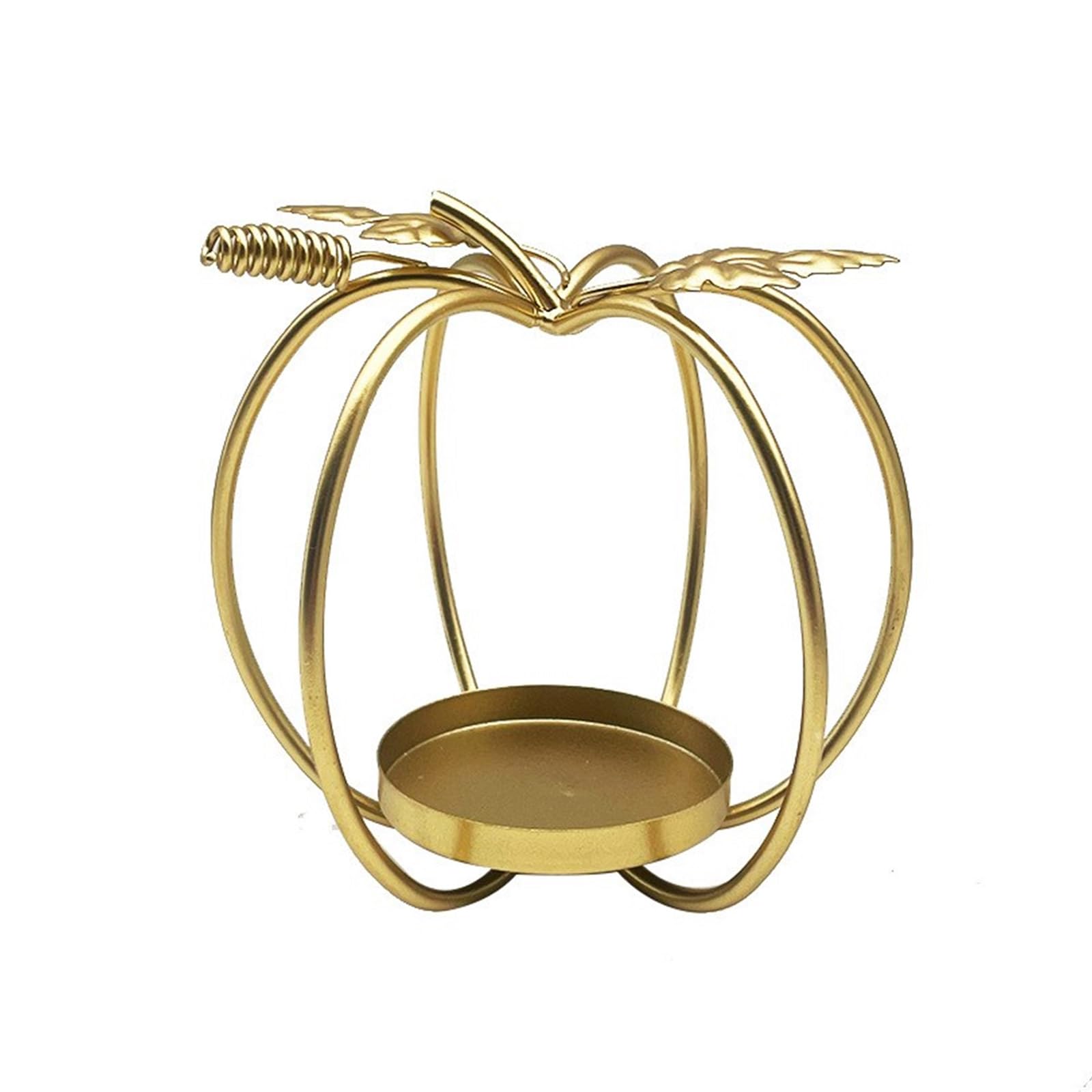 Halloween Hollow Out Pumpkin Tealight Stand Metal Iron Candlestick for Elegant Dining Table Centerpieces Decors Halloween Decoration Candlestand