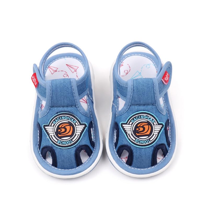 Baby Boys Squeaky Sandals Infant Premium Rubber Sole Closed-Toe Non-Slip Shoes Toddler Girls Soft First Walkers Shoes3
