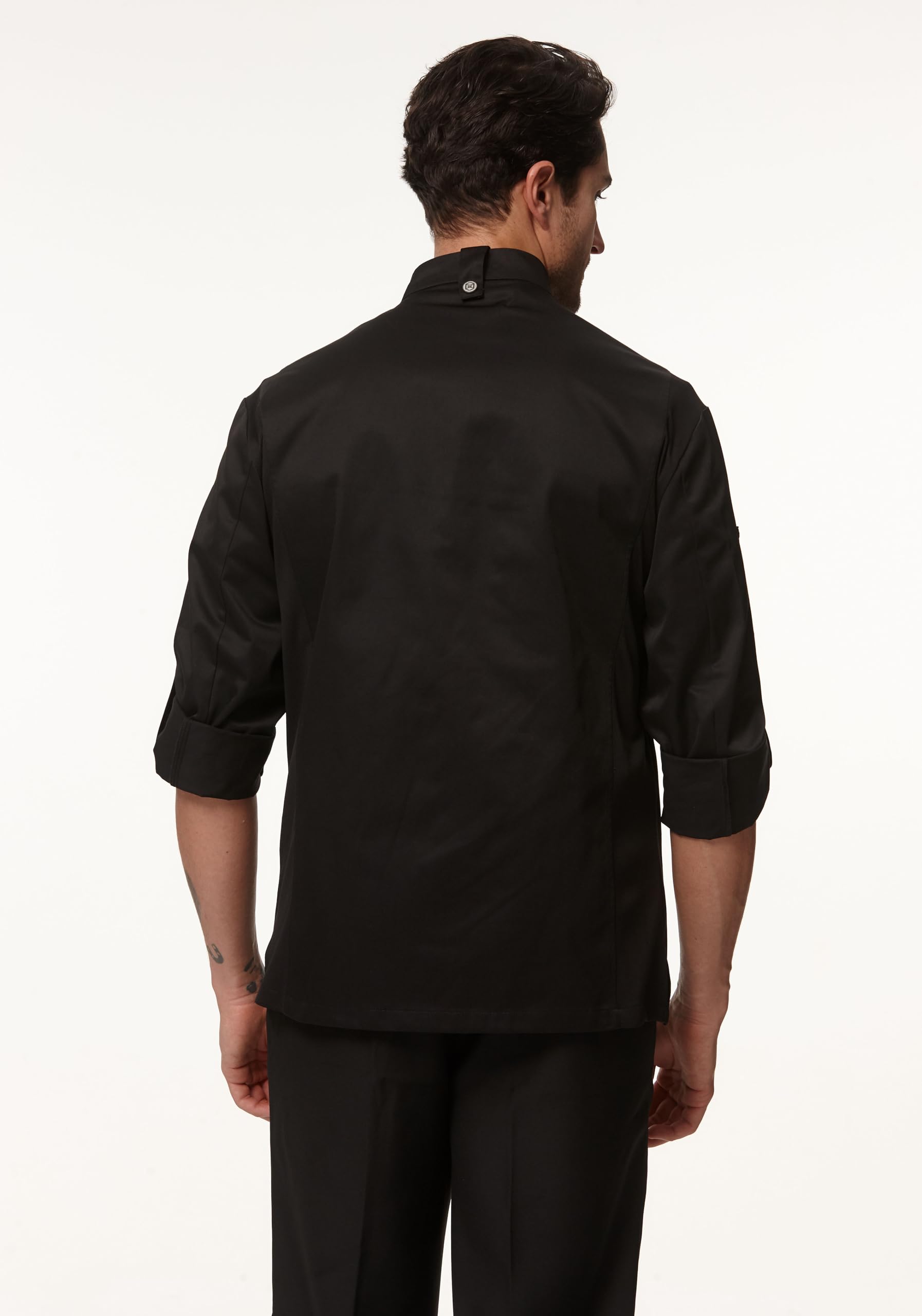 Giacca da Cuoco da Uomo, Uniforme da Lavoro Professionale per Cuoco, Uniforme da Cucina a Maniche Lunghe 2947M