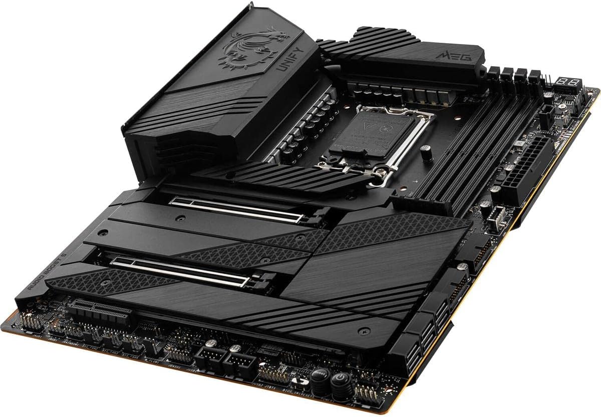 MSI MEG Z690 Unify Gaming Motherboard (ATX, 12th Gen Intel Core, LGA 1700 Socket, DDR5, PCIe 5, Dual 2.5G LAN, M.2 Slots, Wi-Fi 6E)