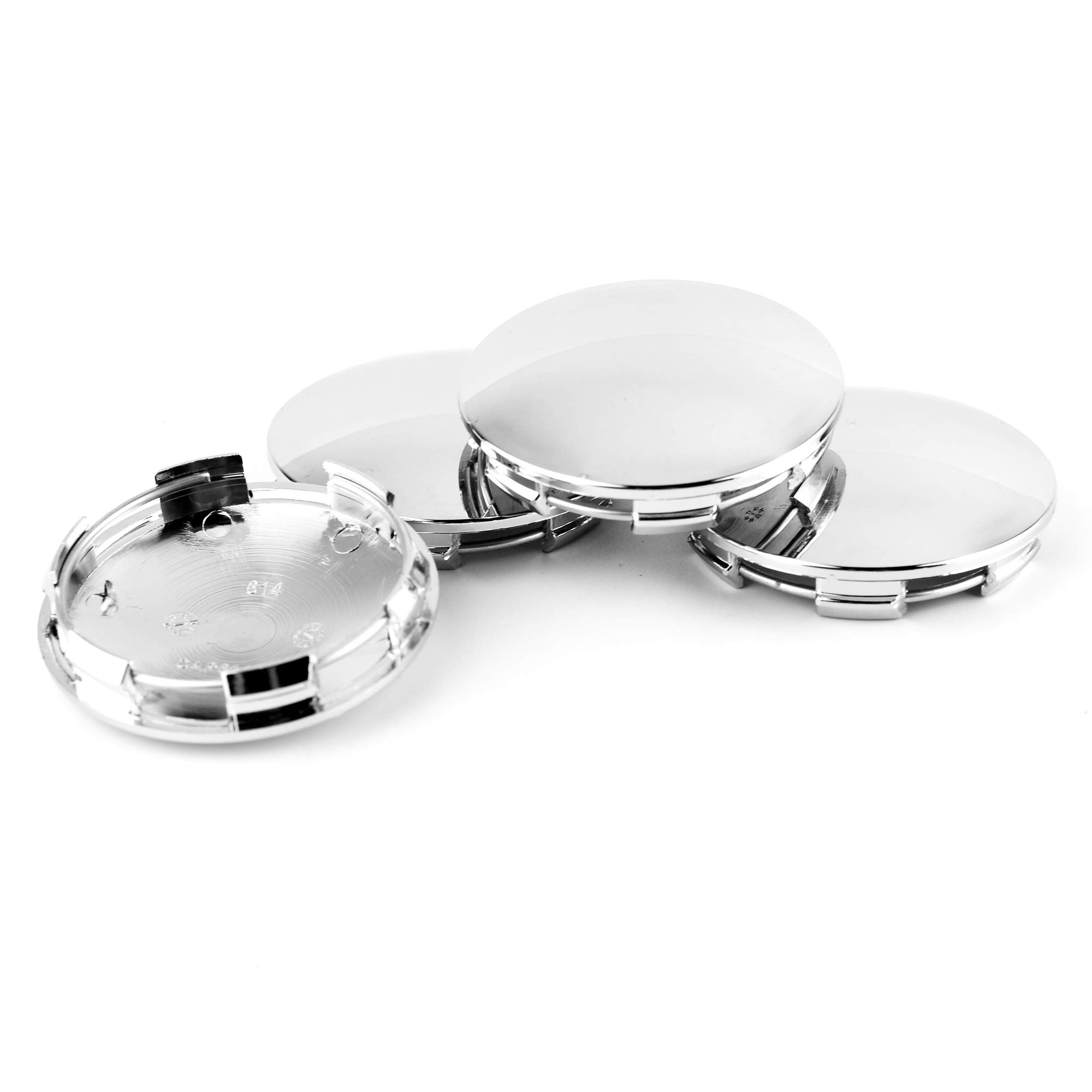 Amazon.co.jp: ホイールセンターキャップ 65 mm 4個入り クローム 