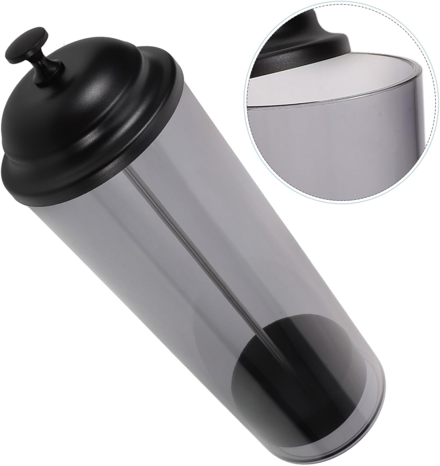 Plastic Straw Dispenser Holder, Space Saving Countertop Bucket