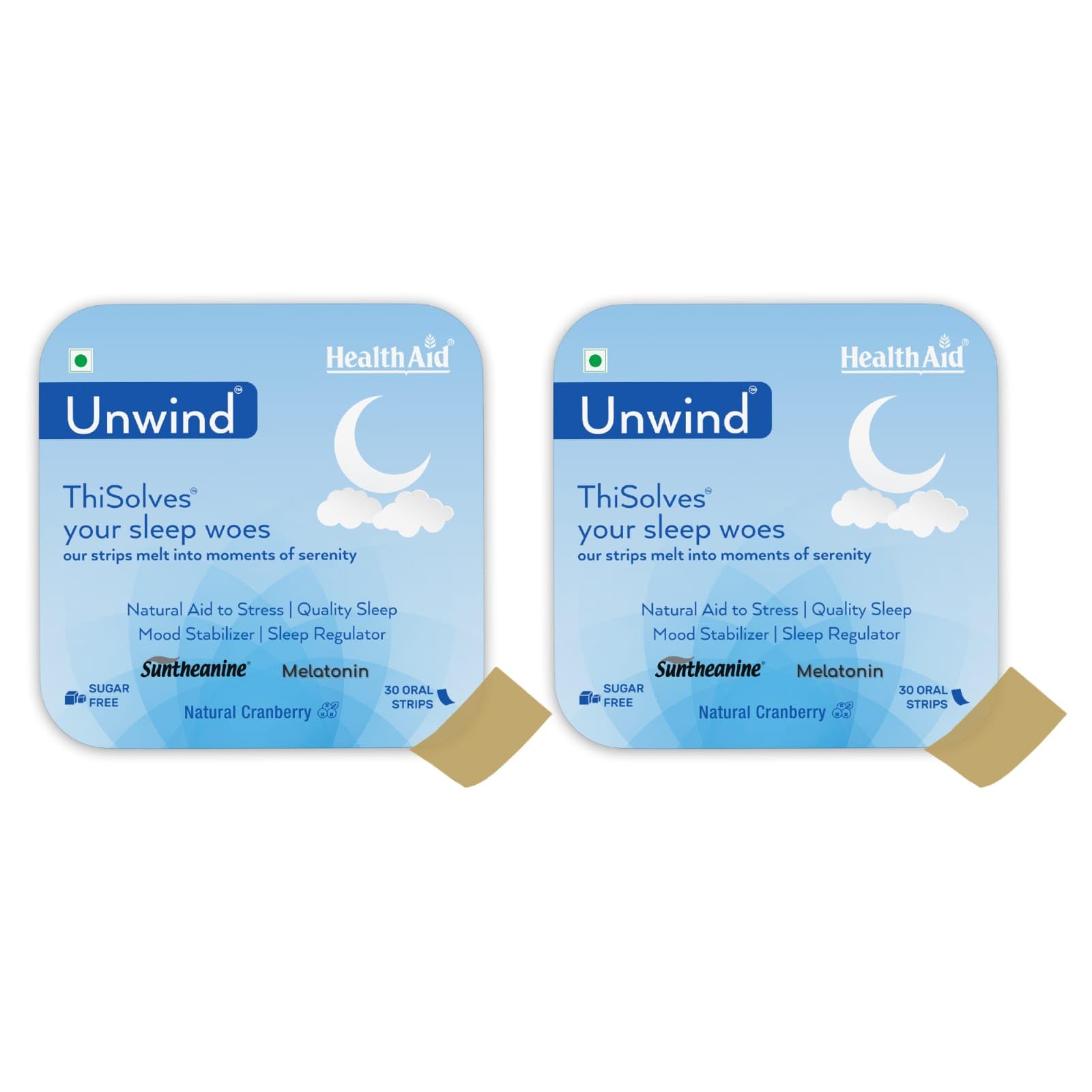 HealthAid Unwind ThiSolves™ Mouth Dissolving Strips – 30 Oral Strips | With Suntheanine, Lavender & Hibiscus Extract | Supports Relaxation, Calmness & Restful Sleep | Non-Habit Forming | Natural Cranberry Flavour(Pack of 3) — Amazon image 10