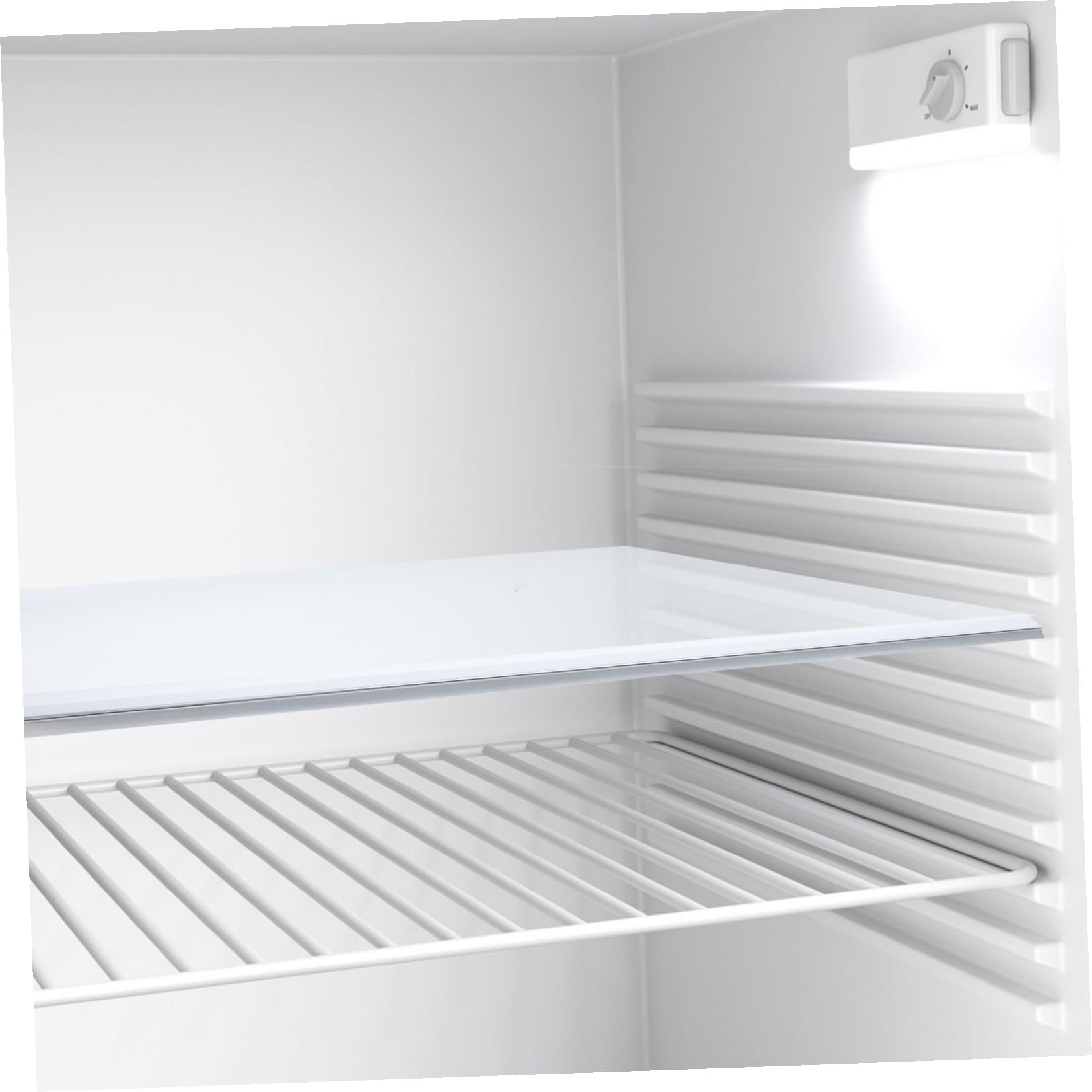 Estante para refrigerador estante divisor de vidrio templado 300x290 mm con borde protegido, diseñado para optimizar espacio y almacenar alimentos frescos y congelados en hogares