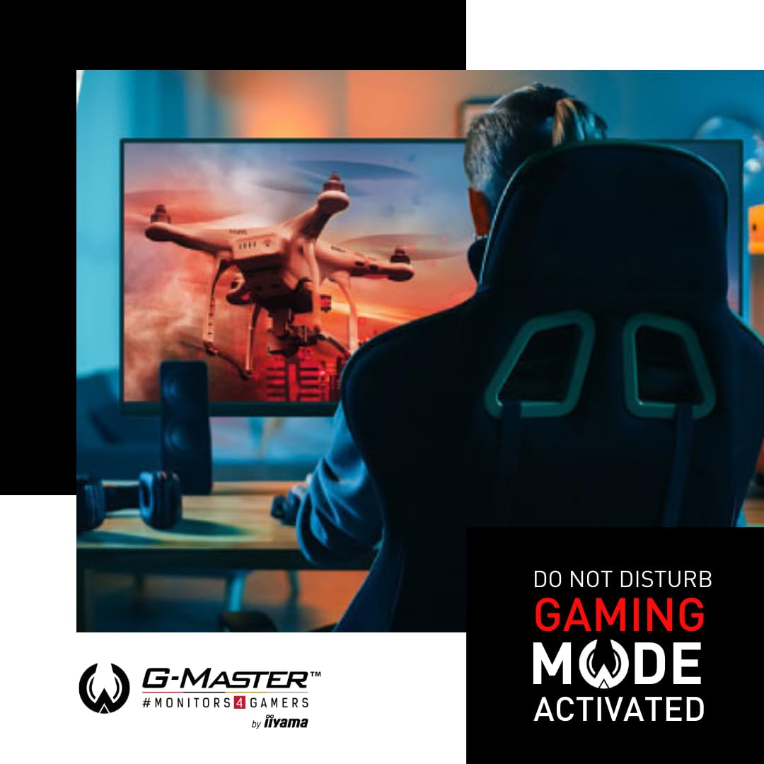 Ecran IIYAMA 27'' G-Master 0.2ms Red Eagle Fast IPS 2560x1440 180Hz 400 CD/m² HDMI DisplayPort 4xUSB (3.2) HPs 2x2W FreeSync Black Tuner G2770QSU-B6