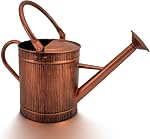 1 Gallon Copper Metal Watering Can, Removable Spout | Vintage Plant Water Can for Indoor, Outdoor, Garden, and Patio Use