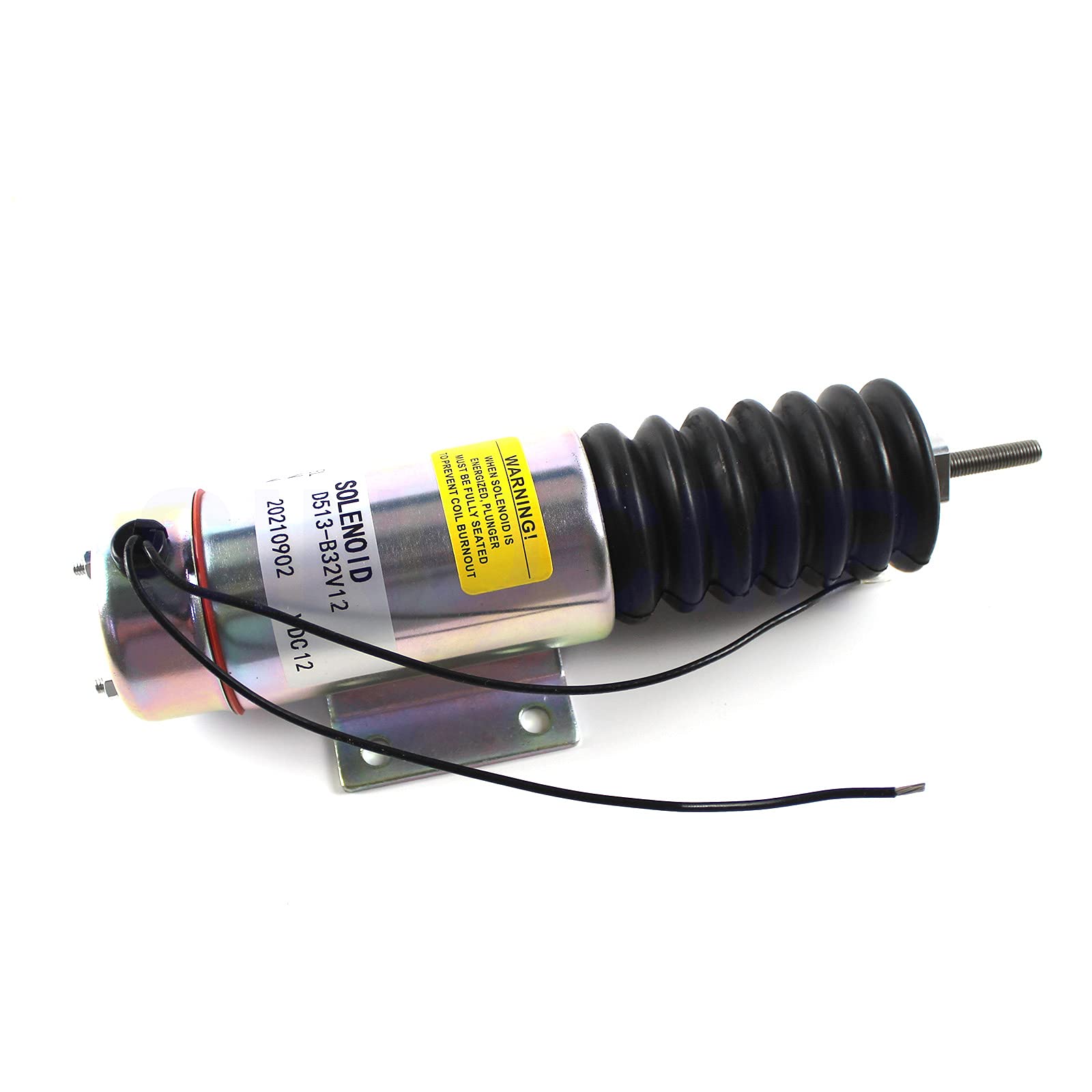 D513-B32V12 Válvula solenoide de parada 12V - SINOCMP Solenoide de parada para motor diesel Trombetta, 3 meses de garantía