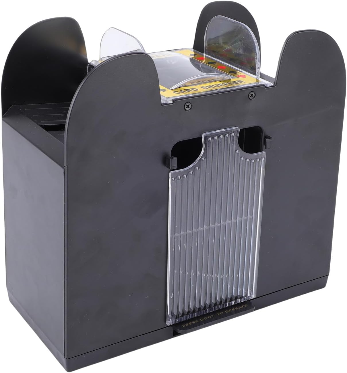 Focket Automatic Card Shuffler, Low Noise Professional Rechargeable Playing Cards, Fast and Efficient Portable Shuffling Machine for Family Travel Party Entertainment Gadget Gifts (Wash 6 Pairs