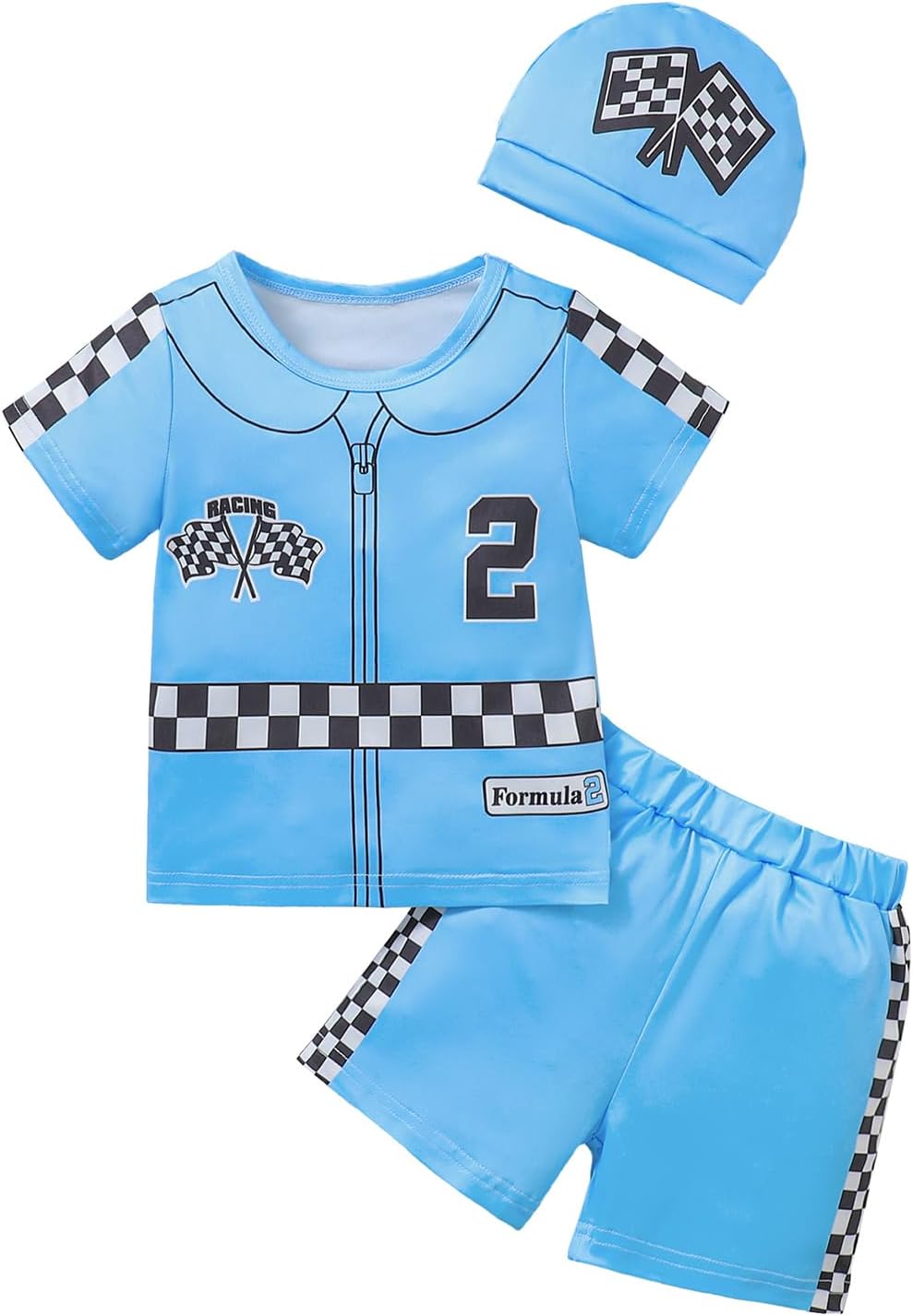 Baby Boy 2nd Birthday Outfit Toddler Two Year Old Birthday Clothes Boy Race Car Driver Shirt