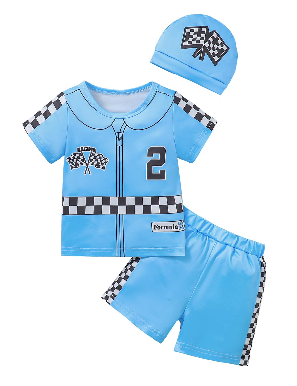 Baby Boy 2nd Birthday Outfit Toddler Two Year Old Birthday Clothes Boy Race Car Driver Shirt