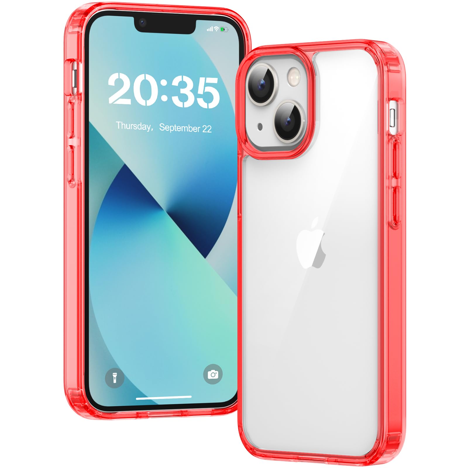 Clear Case for iPhone 15, Ultra Thin, Shockproof TPU Cover, Anti-Yellowing, Crystal Clear, Phone Case for Apple iPhone 15 - Clear — view 469