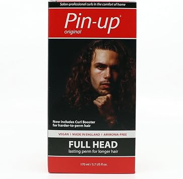 Pin Up Full Head Home Perm Kit for Long Lasting Natural Curls 170ml Duo