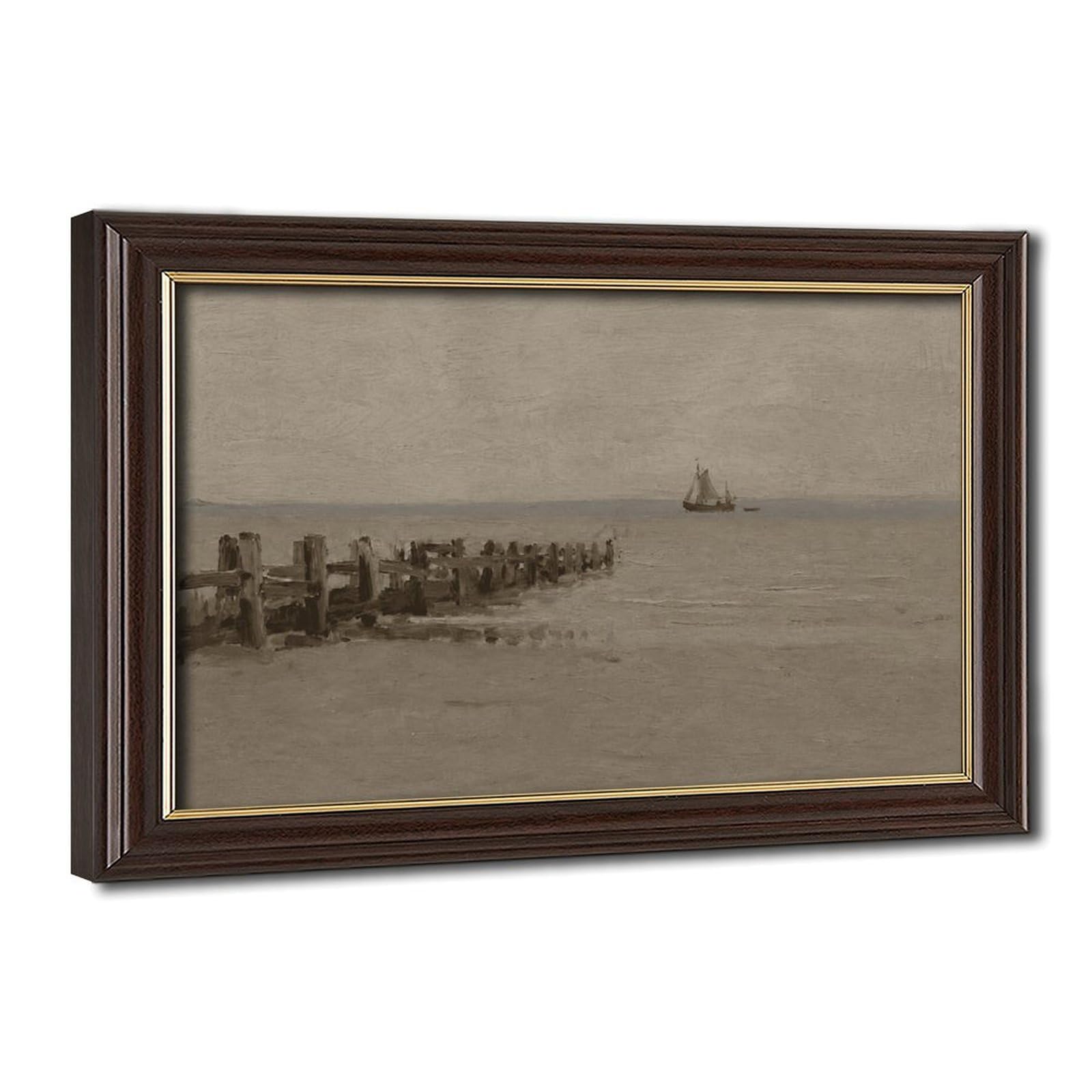 AYINUER Serene Coastal Solitude（1） Canvas Poster for Dorm Room Decor Gift