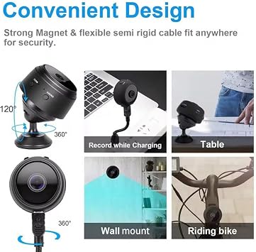 Mini Wifi Camera 1080 Gece Görüşlü Hareket Sensörlü Kablosuz Bebek ve Bakıcı Kamerası Güvenlik Kamerası