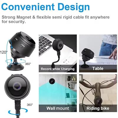 Mini Wifi Camera 1080 Gece Görüşlü Hareket Sensörlü Kablosuz Bebek ve Bakıcı Kamerası Güvenlik Kamerası