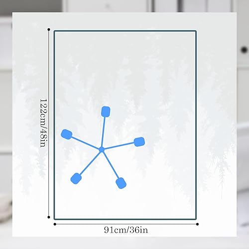 Miniatura 4 de Shellwei Tapete para silla de oficina para suelo de madera dura, tapete para silla de escritorio de bosque en acuarela, 36 x 48 pulgadas, tapete de