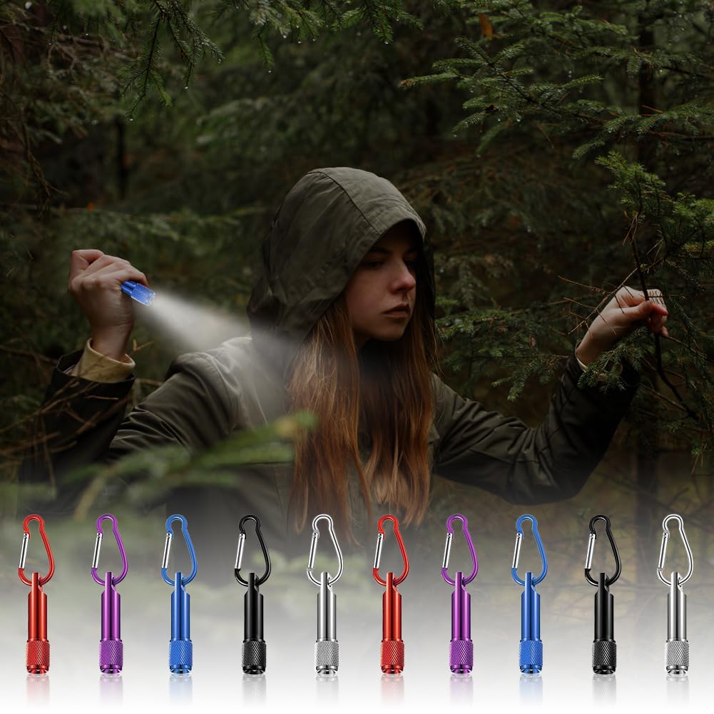 14 Stück Bunte LED-Taschenlampen Als Schlüsselanhänger – Für Kinder, Party & Outdoor