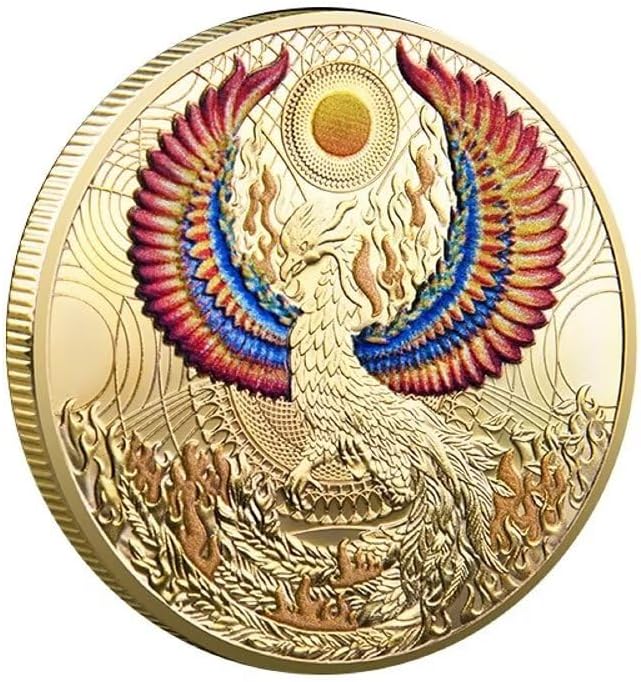 Lit. Nirvana from The Burning Phoenix Mythical Fengshui Phoenix Lucky Coins Challenge Coin Zodiac Lucky Charms