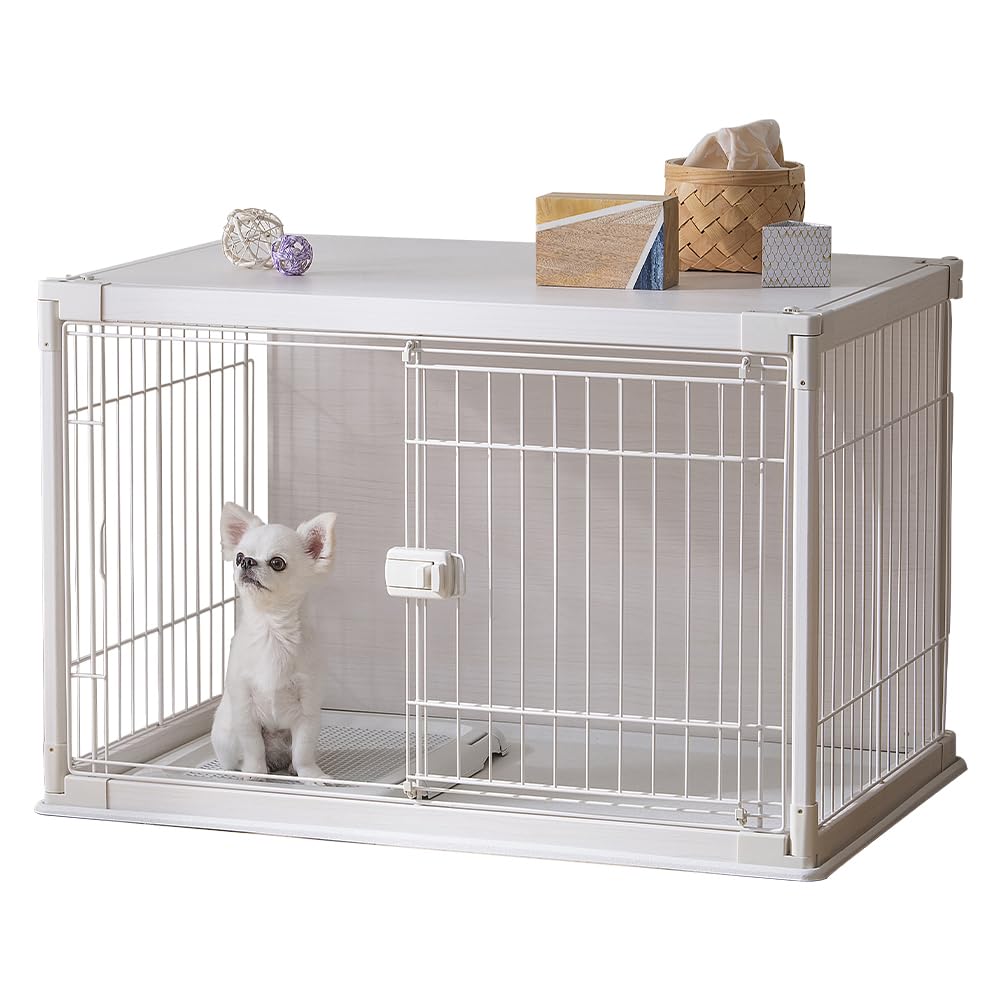 Amazon | アイリスオーヤマ 犬 サークル ウッディサークル インテリア