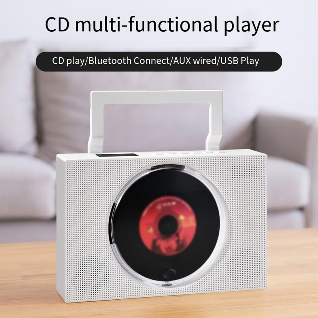 Opciones de reproducción versátiles y Durabilidad se Combinan en un Reproductor de CD portátil. Reproductores de CD para el hogar. Reproductor de