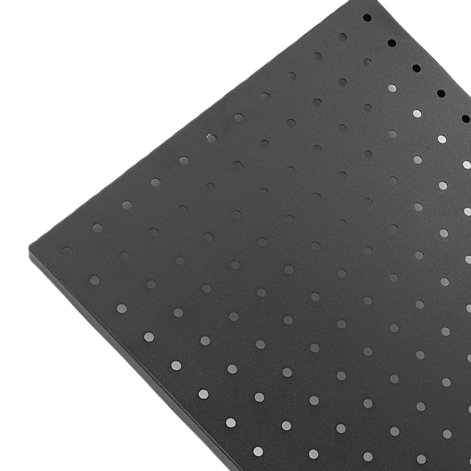 KUIDAMOS Paneles de Pared de Tablero Perforado de Metal, Organizador de Herramientas Modular de Acero para Banco de Trabajo de Garaje, 24 X 12 Pulgadas, 2 Piezas para Entusiastas de las Mejoras en