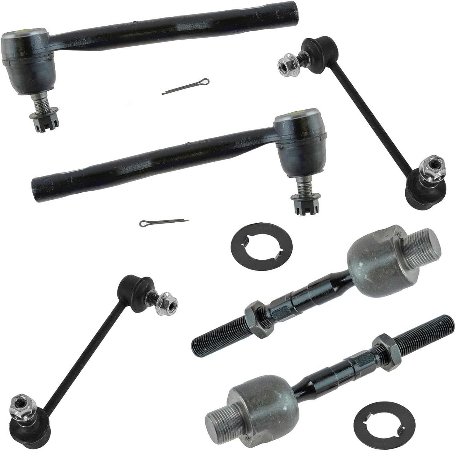 Front Steering & Suspension Kit Sway Bar Stabilizer Link Tie Rod Compatible with 2009-2013 Mazda 6