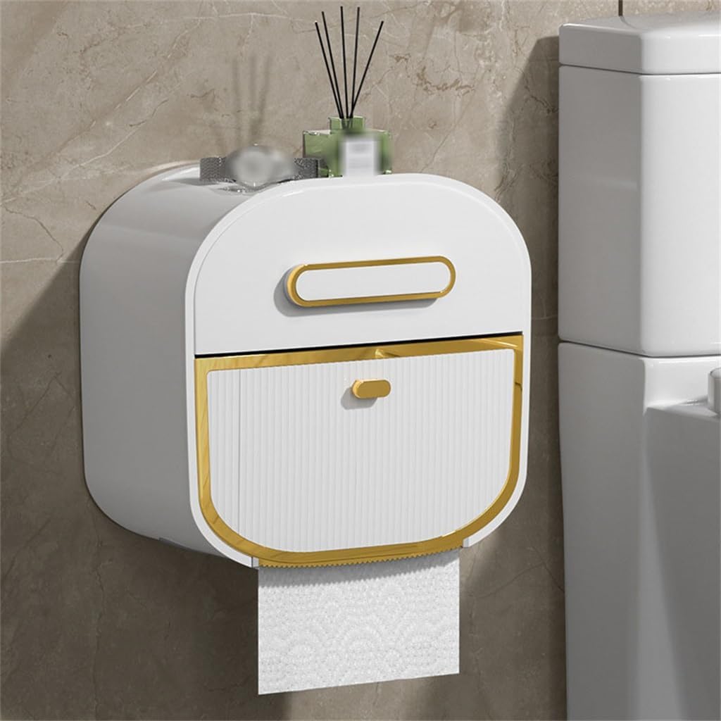 Multifunctional Bathroom Drawer Box Roll Paper Perforation-Free Toilet Pump