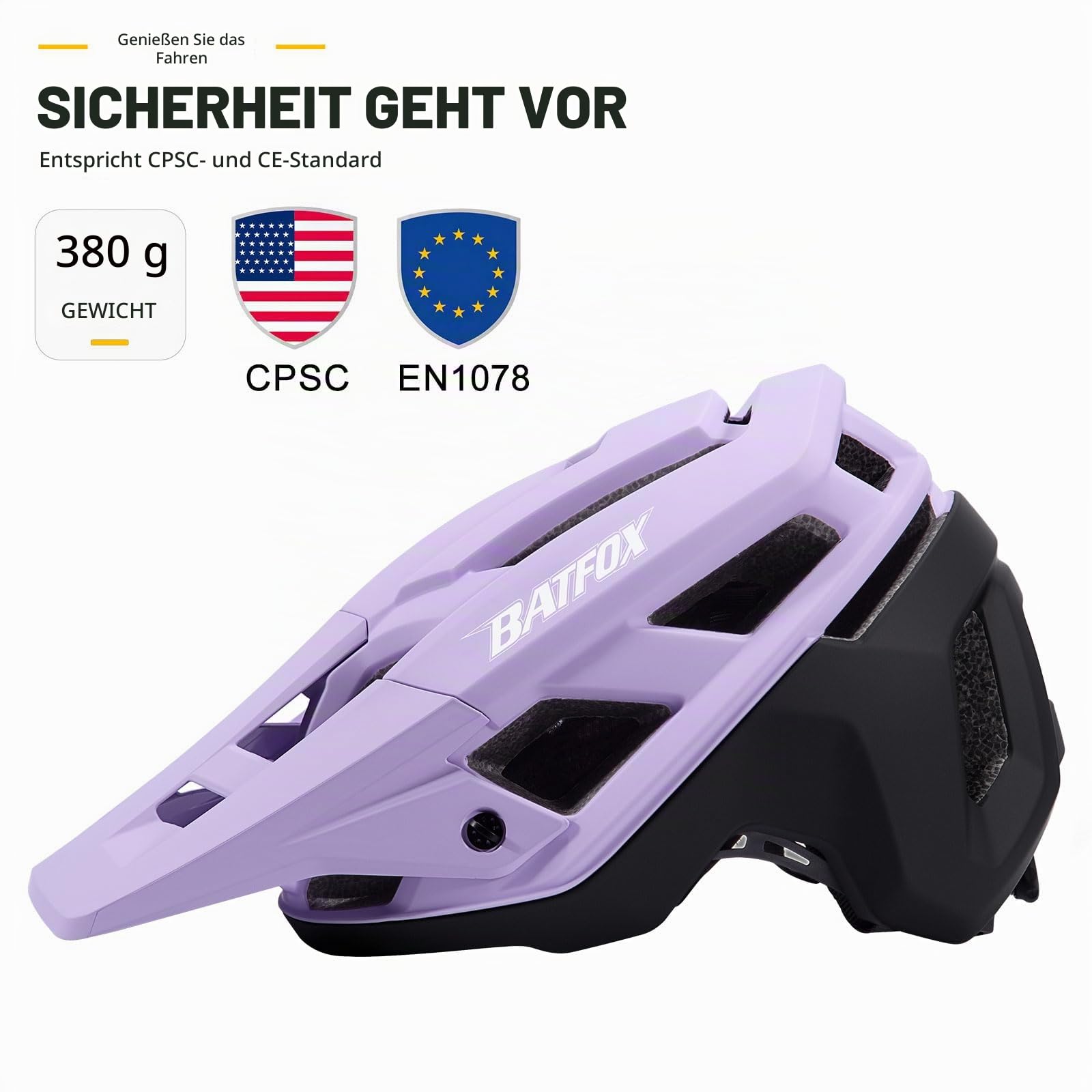 Fahrradhelm Mountainbike Helm Visier Abnehmbar MTB Helme für Herren Damen Erwachsene Jugend