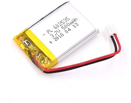 3,7V 500mAh 602535 Lipo Rechargeable Ion Pack with JST Connector1pcs