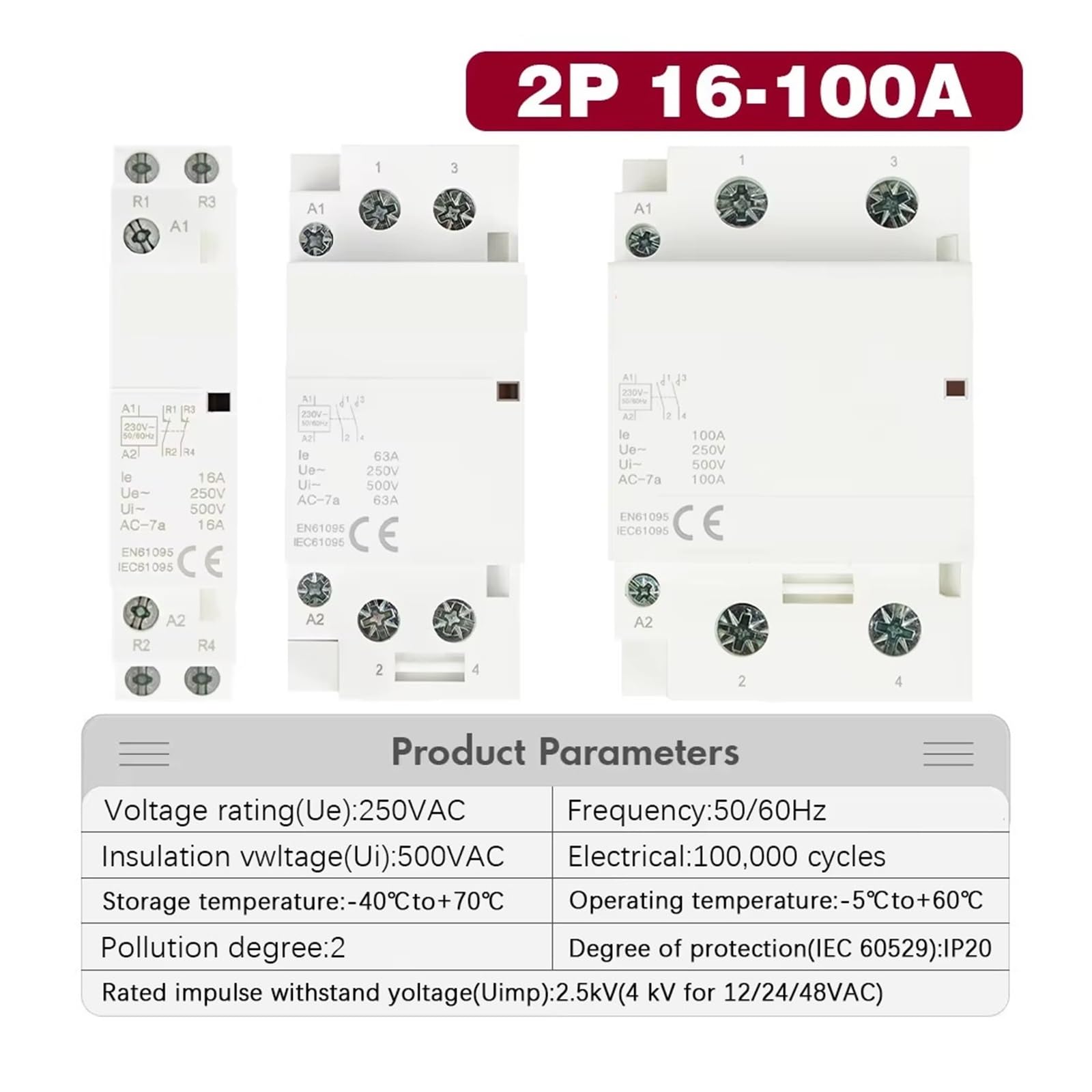 Din-Schienen-Haushalts-Wechselstrom-Modular-Schützschalter-Controller