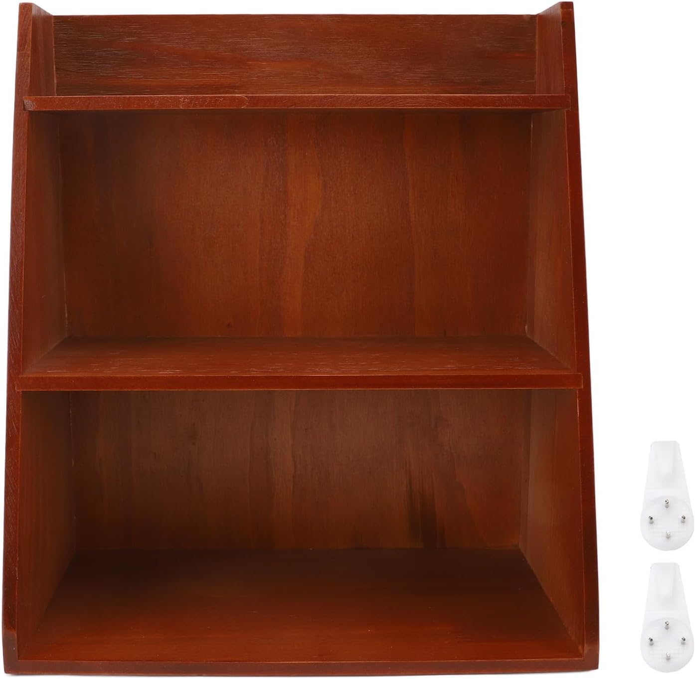 AYNEFY Wood Desktop Display Cabinet, Vintage Wood Desktop Storage Shelf for Perfume Cosmetics, 3 Tier Wooden Display Rack for Home Office Desk Tabletop Counter Organizing