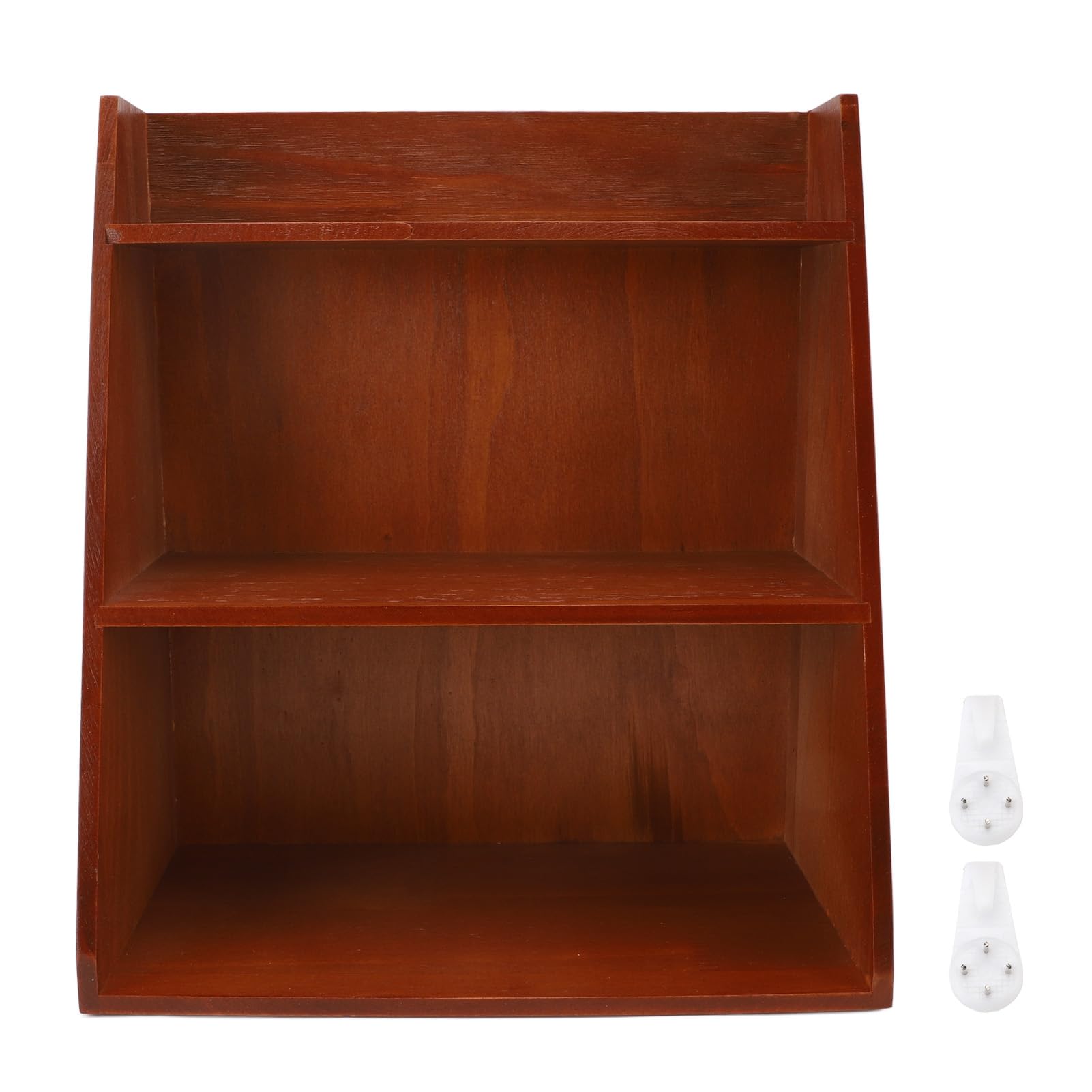 Drewniany Vintage Organizer na Biurko do Kosmetyków i Akcesoriów,